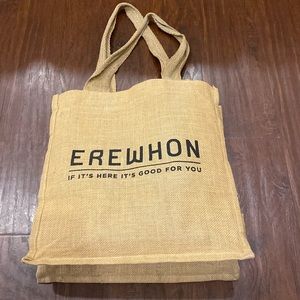 Erewhon burlap tote bag or beach bag